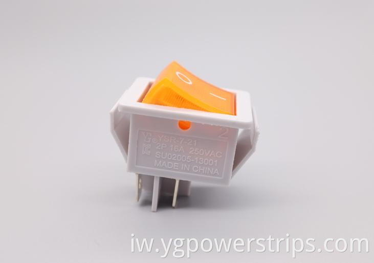 מתג נדנדה מוט כפול ysr 7 5 4 Rocker Switch Double Pole Ysr 7 5 4